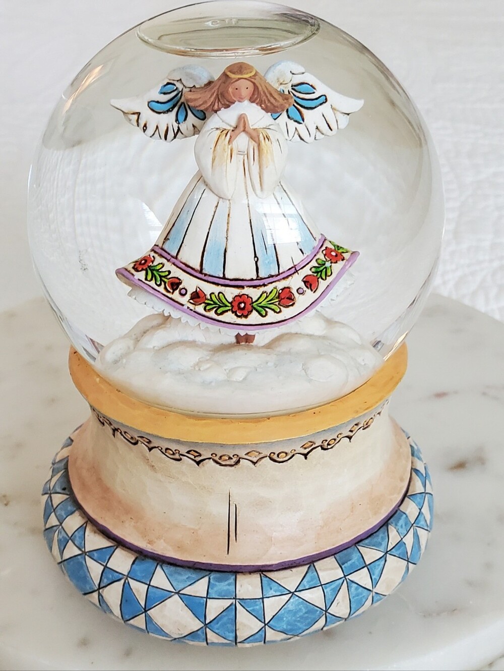 Jim Shore Hand-Painted Angel Musi¹c Box Globe